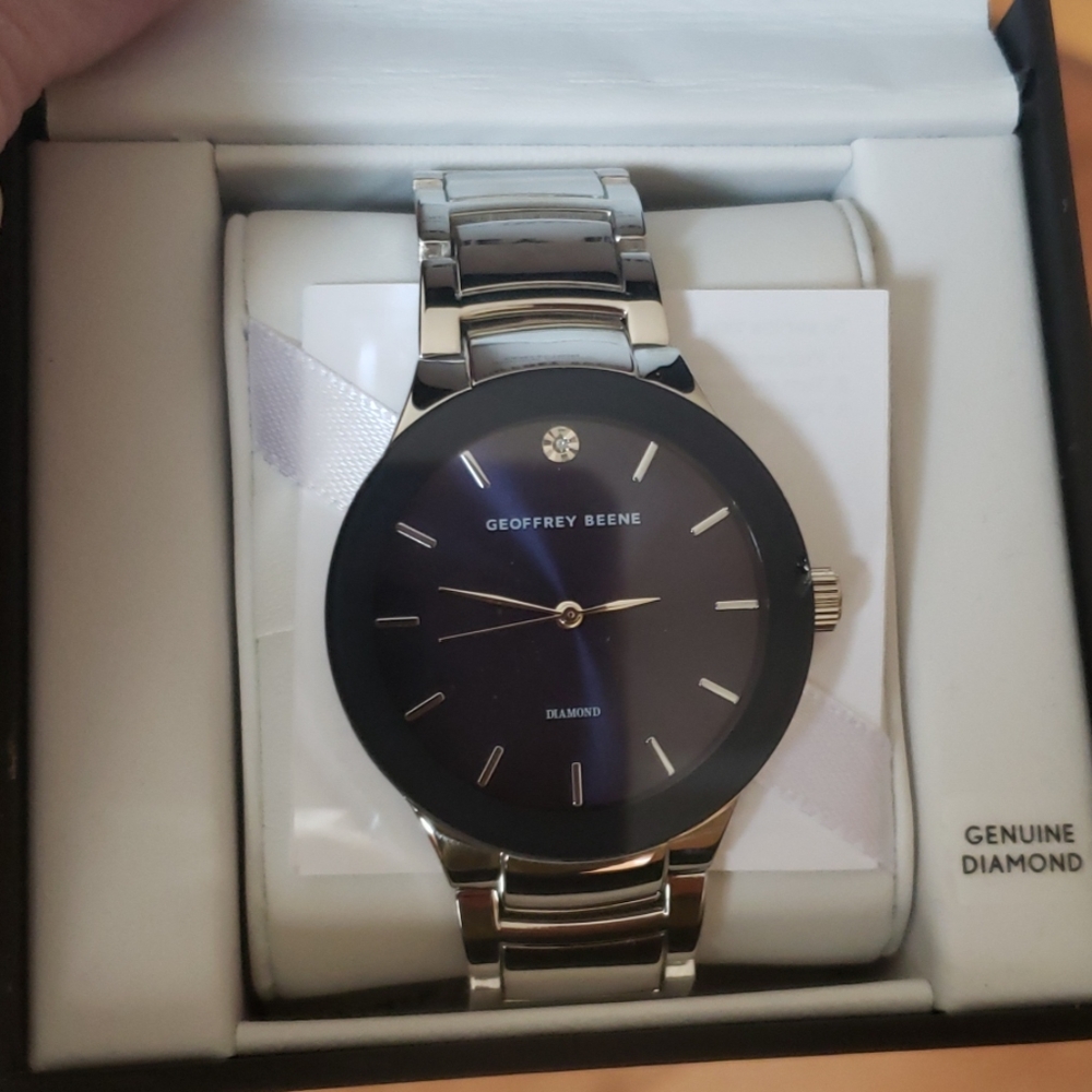 Geoffrey Bean Mens New Diamond Watch - Picture 4 of 4
